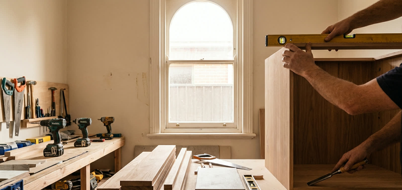 Kitchen renovation Adelaide, modern finished kitchen with stone benchtops